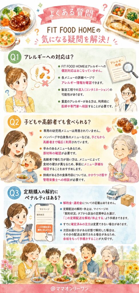 FIT FOOD HOME よくある質問