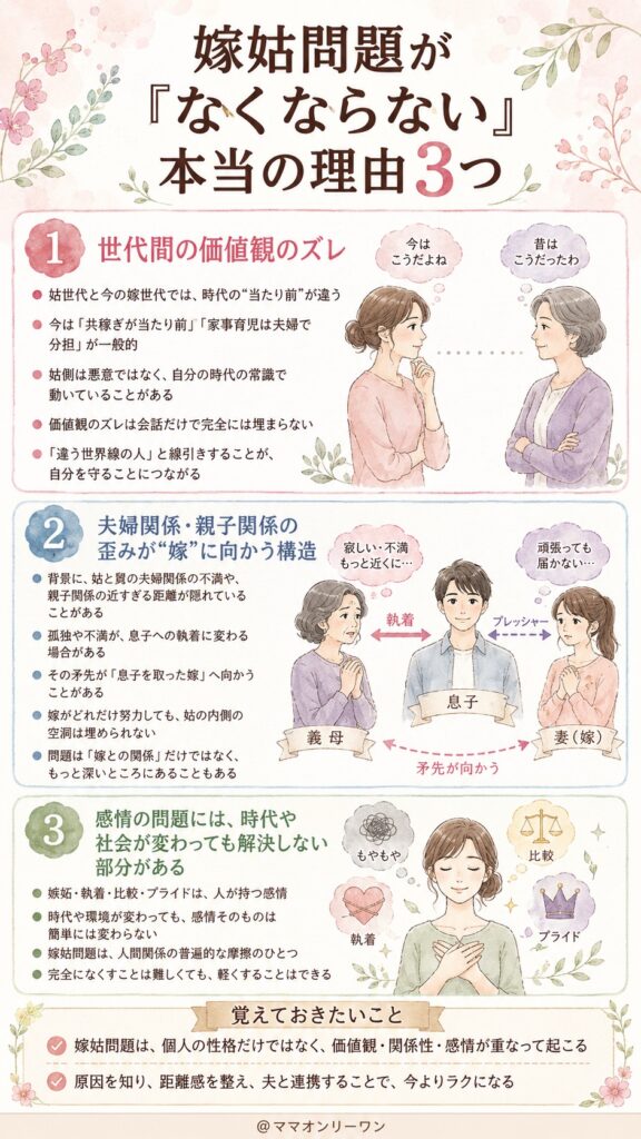 嫁姑問題が「なくならない」本当の理由3つ