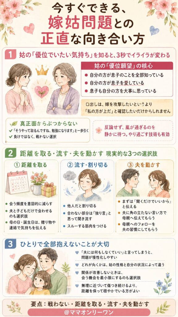 今すぐできる、嫁姑問題との正直な向き合い方
