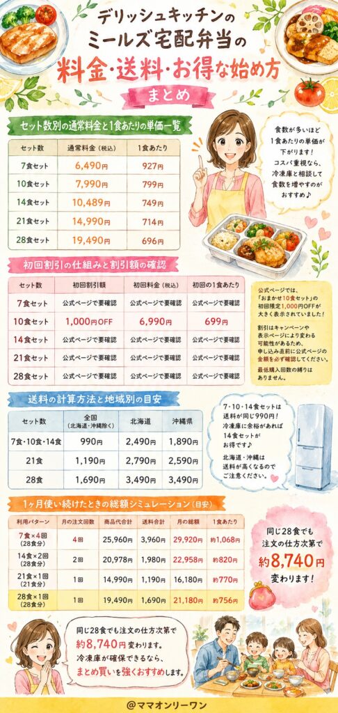 デリッシュキッチンのミールズ（Meals） 料金・送料・お得な始め方をすべて整理