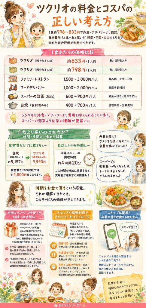 ツクリオの料金とコスパの正しい考え方