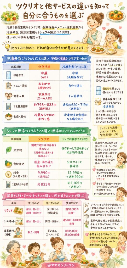 ツクリオと他サービスの違いを知って自分に合うものを選ぶ
