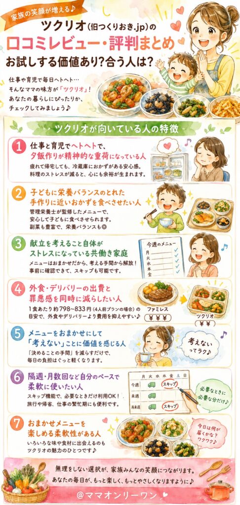 ツクリオが向いている人の特徴