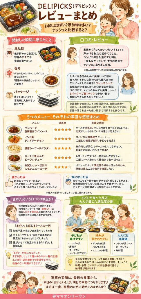 DELIPICKS(デリピックス) 実際どうだった？良い点も気になる点も正直レビュー
