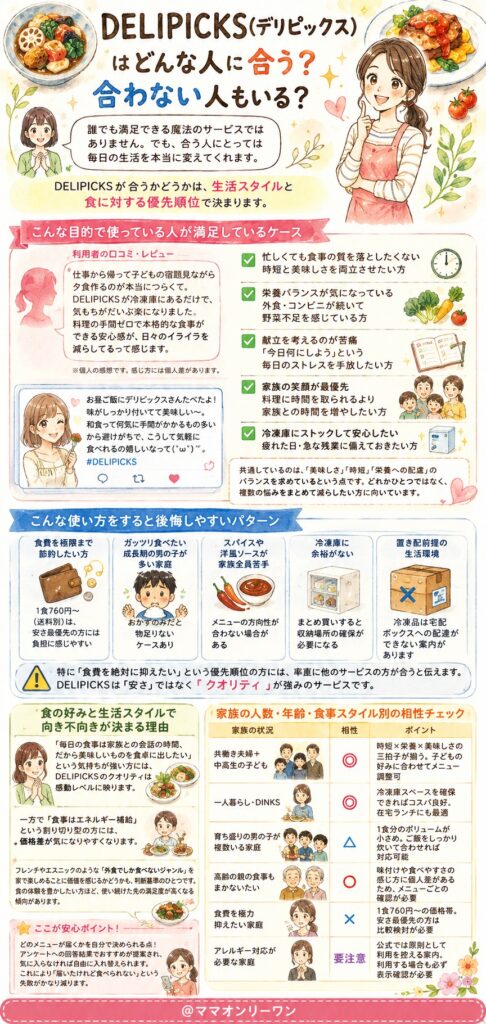 DELIPICKS(デリピックス) どんな人に合う？合わない人もいる？