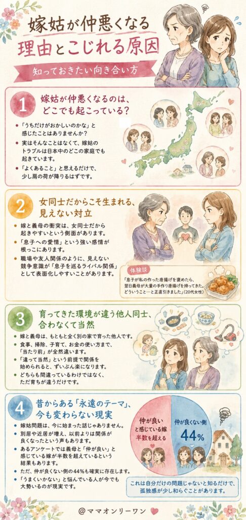 嫁姑が仲悪くなるのは、どこでも起こっている?