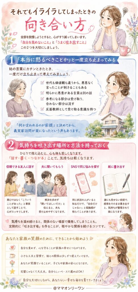 それでもイライラしてしまったときの向き合い方
