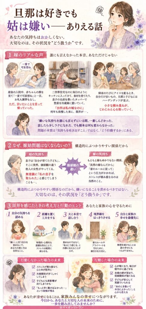 旦那は好きでも姑は嫌い——ありえる話