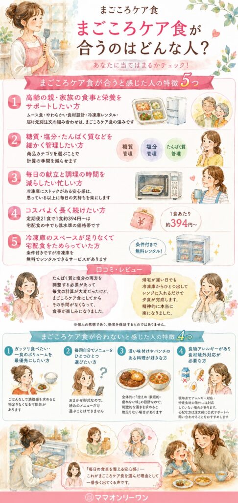 まごころケア食が合うのはどんな人？