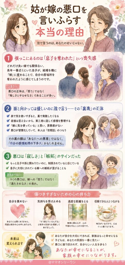 姑が嫁の悪口を言いふらす「本当の理由」