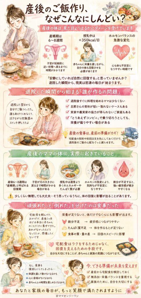 産後のご飯作り、なぜこんなにしんどい?