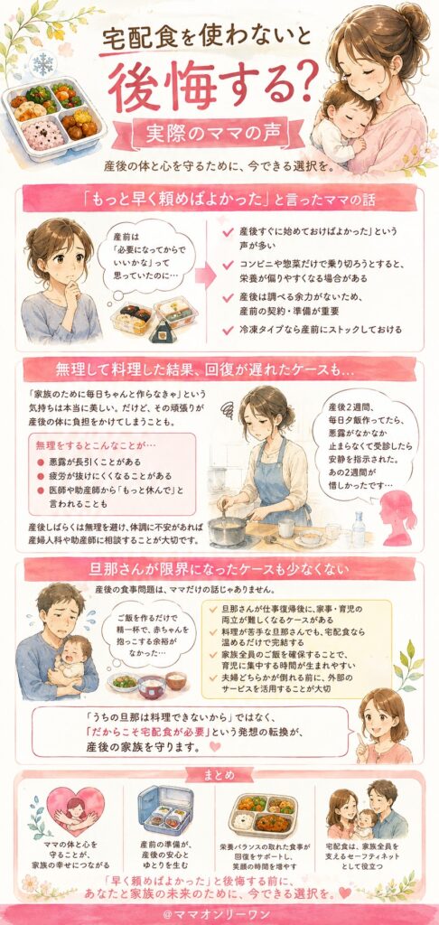 宅配食を使わないと後悔する?実際のママの声