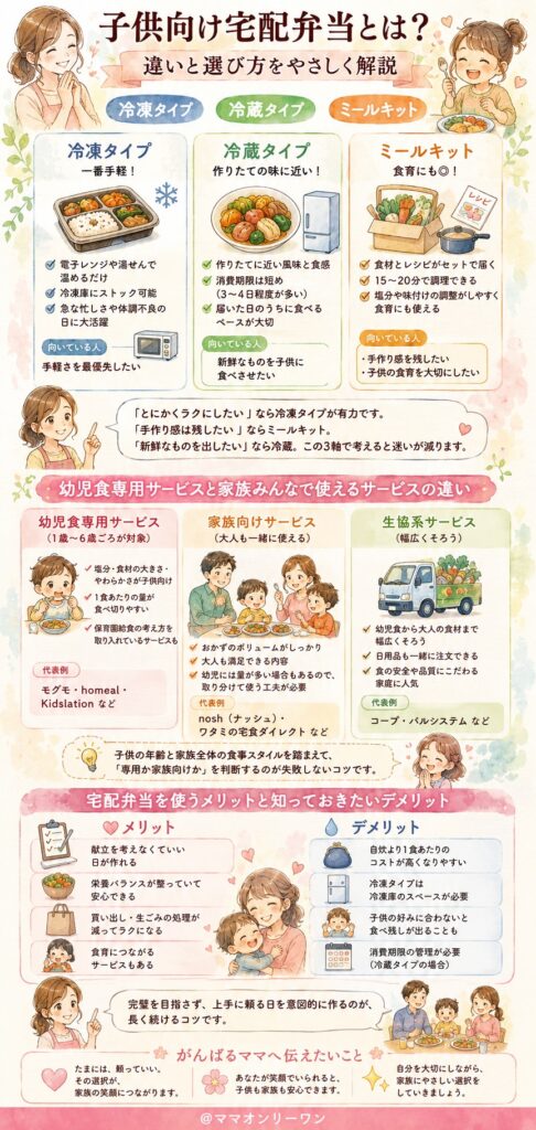 子供向け宅配弁当とはどんなサービスなのか