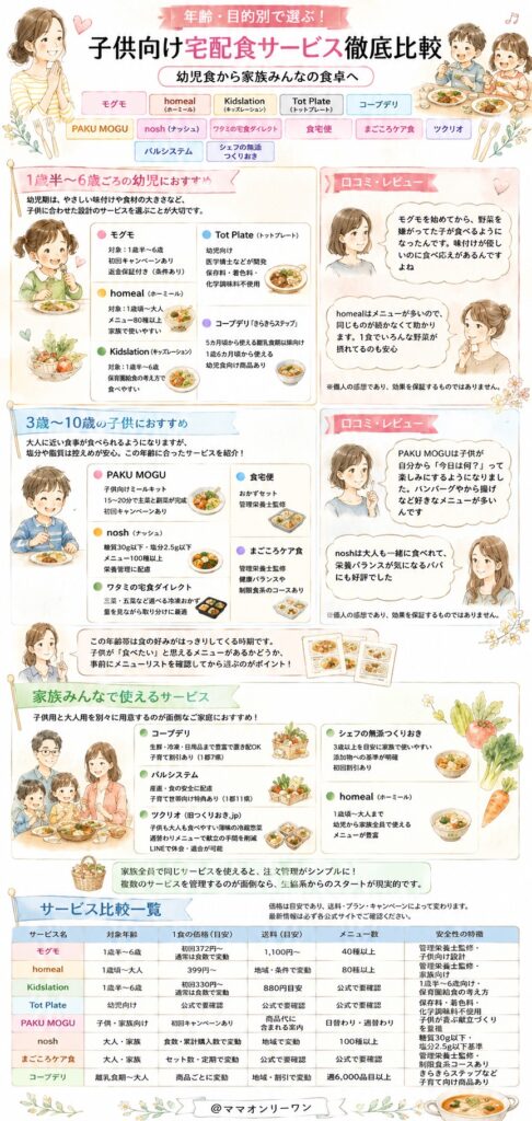 どのサービスがあなたの子供に合っているのか？