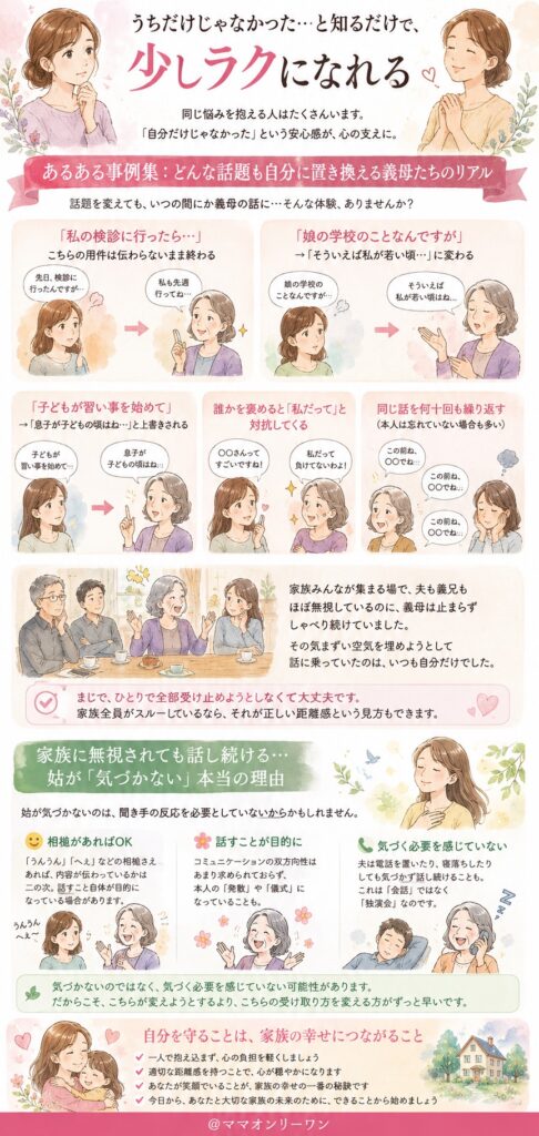 うちだけじゃなかった…と知るだけで、少しラクになれる