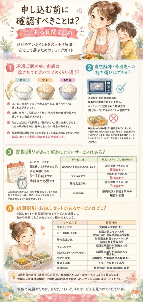 申し込む前に確認すべきことは？【よくある質問】