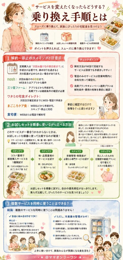 サービスを変えたくなったらどうする？乗り換え手順とは