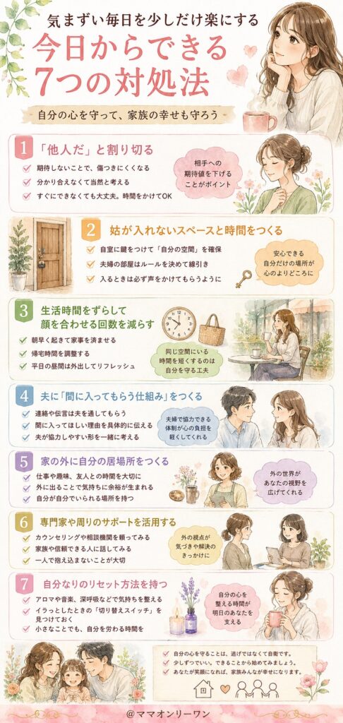 気まずい毎日を少しだけ楽にする、今日からできる対処法