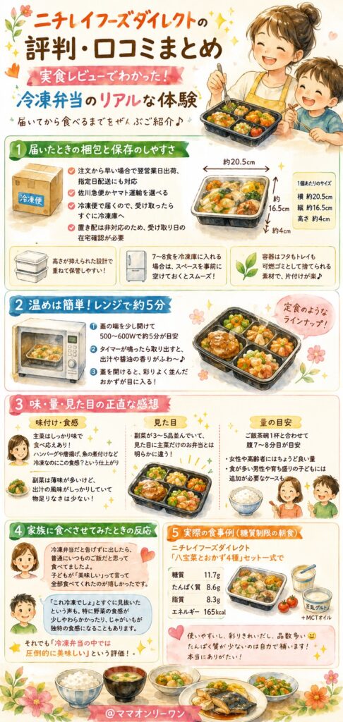 ニチレイフーズダイレクト 実食レビュー｜実際に届いてから食べるまでの体験まとめ