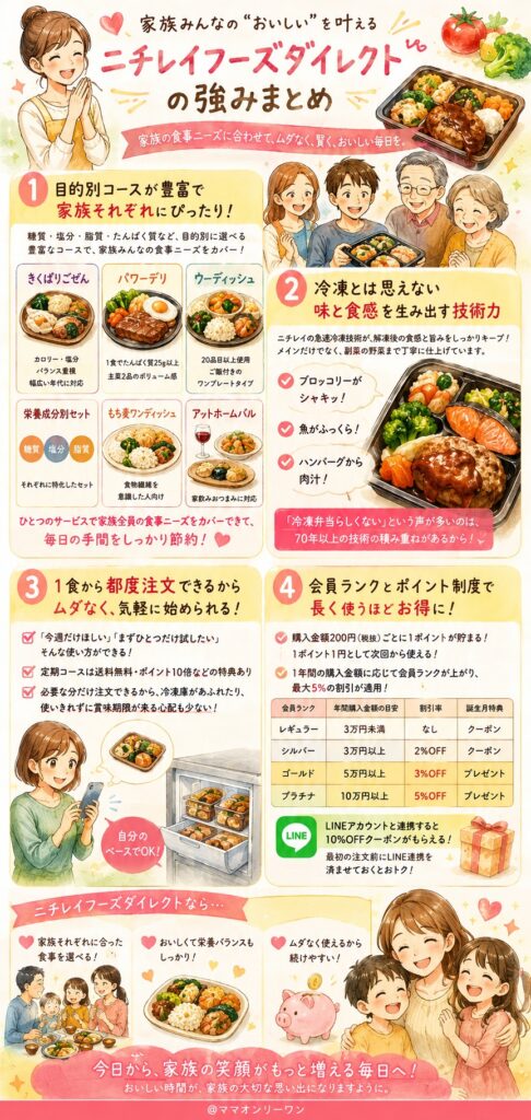 ニチレイフーズダイレクト 購入前に知っておきたいメリット