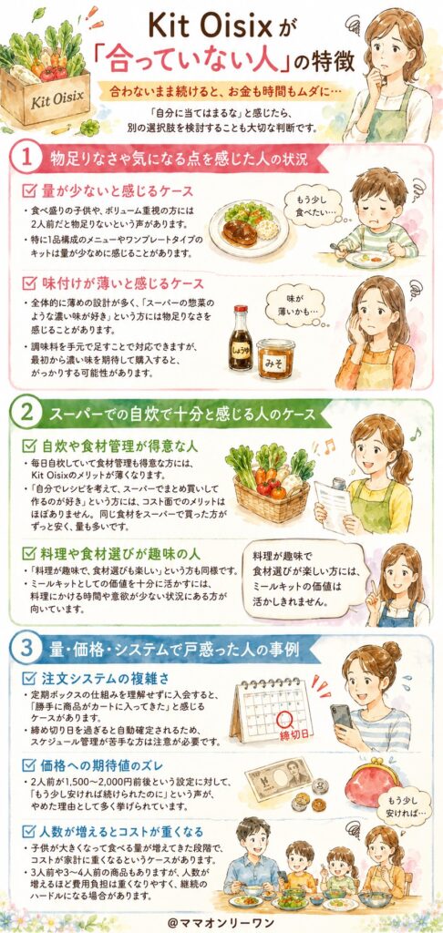Kit Oisixが「合っていない人」の特徴