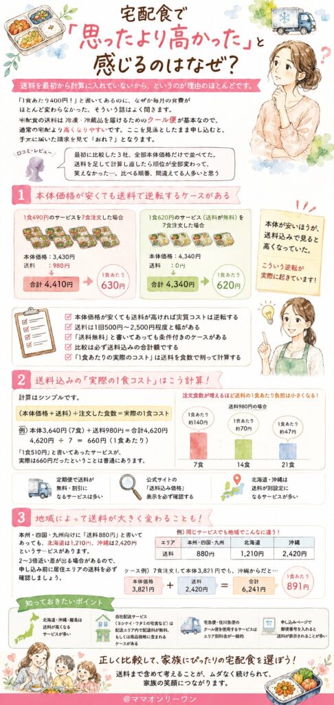 宅配食で「思ったより高かった」と感じるのはなぜ？