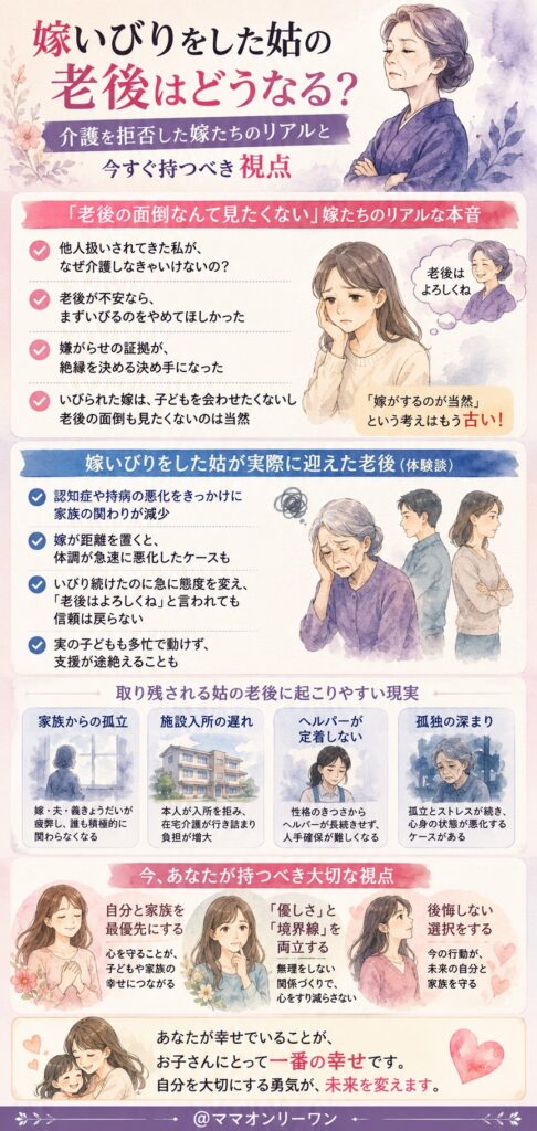 嫁いびりをした姑の老後、正直どうなっているのか