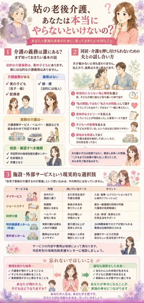 姑の老後介護、あなたは本当にやらないといけないの?