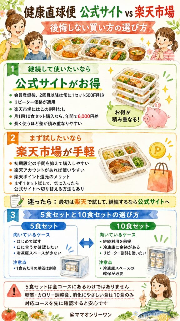 健康直球便 公式サイトvs楽天市場｜後悔しない買い方の選び方