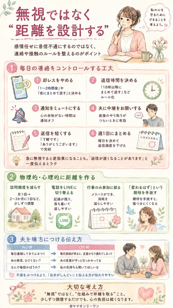 姑を無視したいときに使える、現実的な距離の取り方