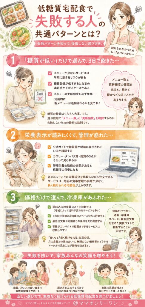 低糖質宅配食で失敗する人の共通パターンとは？