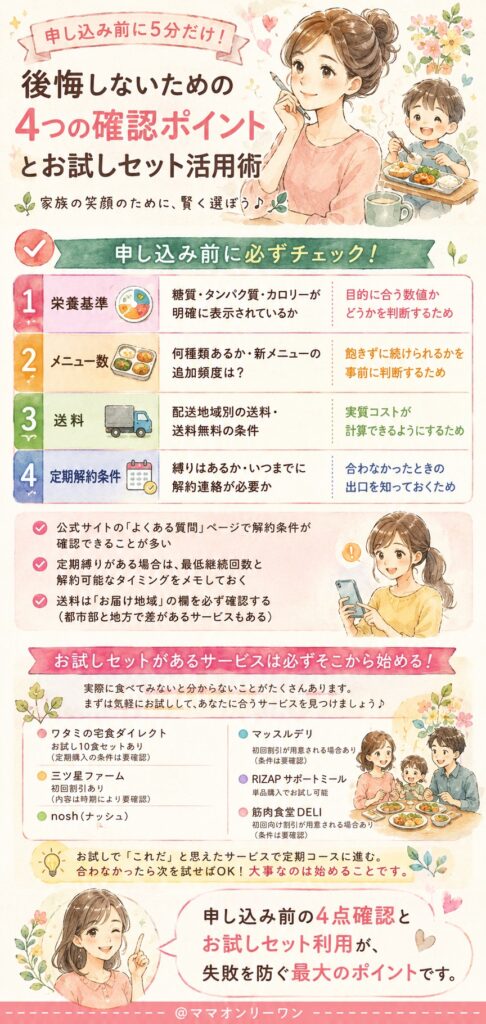 申し込み前、後悔しないために確認すべきこととは？