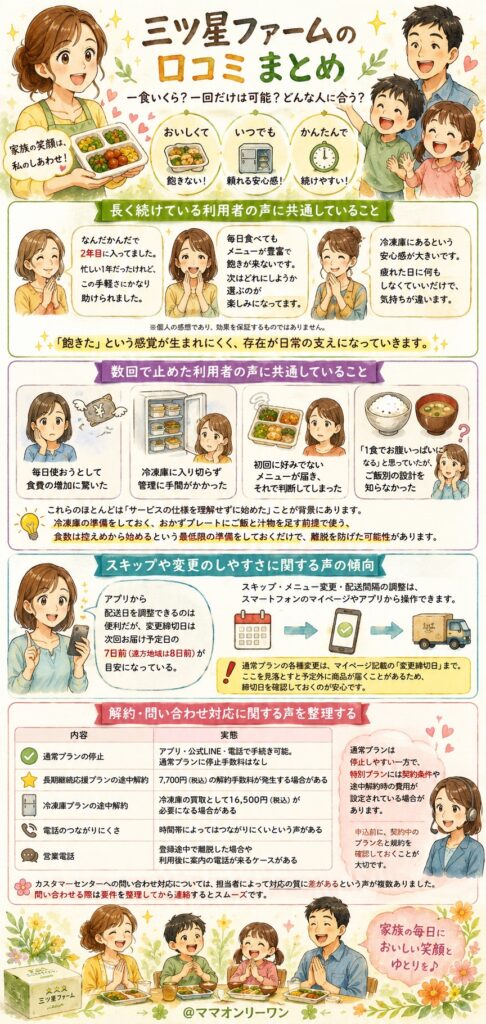 三ツ星ファーム 継続している人と離脱した人の分かれ目｜続けやすさの実態