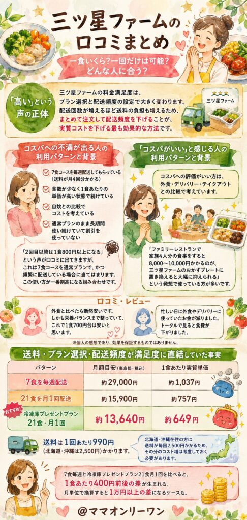 三ツ星ファーム 「高い」という声の正体｜料金・コスパへの本音を読み解く
