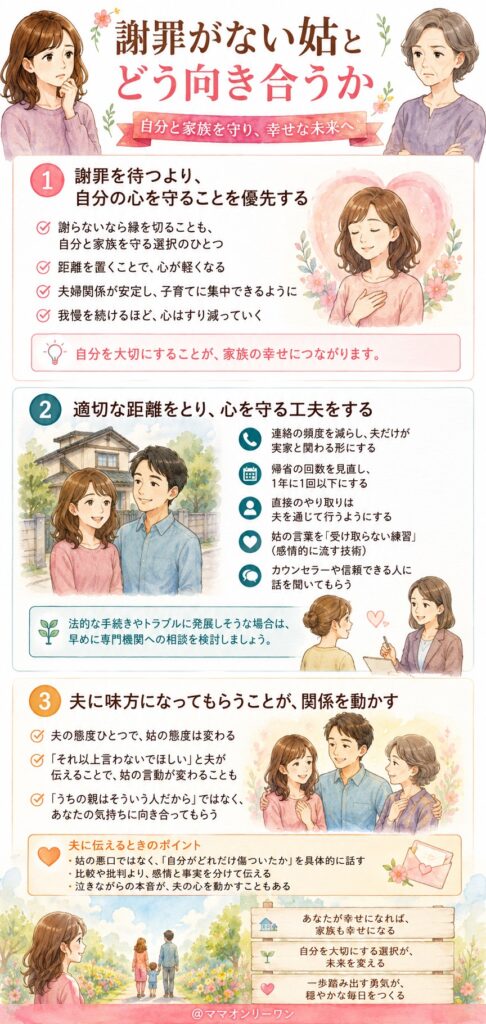 謝罪がない姑とどう向き合うか