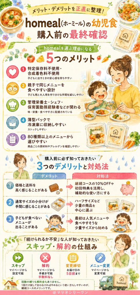 homeal(ホーミール) メリット・デメリットを正直に整理｜購入前の最終確認