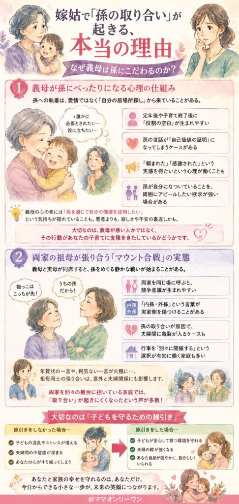 嫁姑で「孫の取り合い」が起きる、本当の理由
