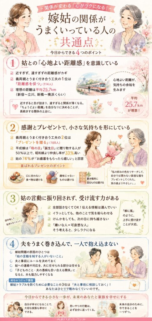 嫁姑の関係がうまくいっている人の共通点