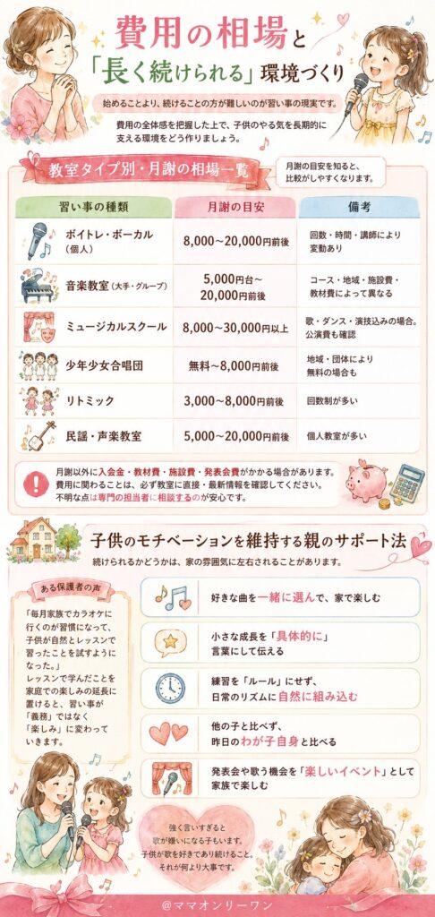 費用の相場と「長く続けられる」環境づくり