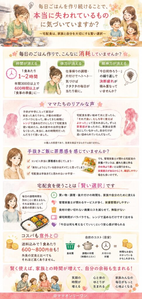 毎日ごはんを作り続けることで、本当に失われているものは何ですか?
