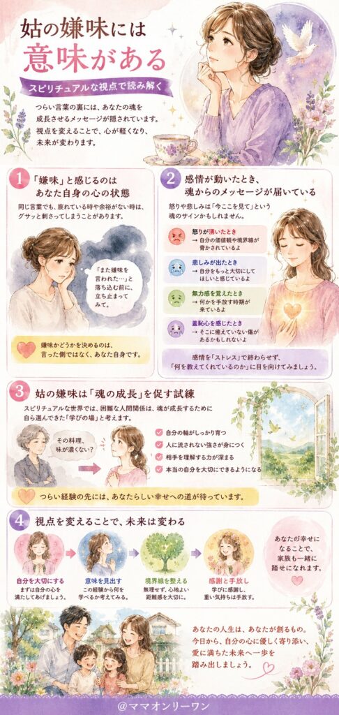 姑の嫌味には意味がある|スピリチュアルな視点で読み解く