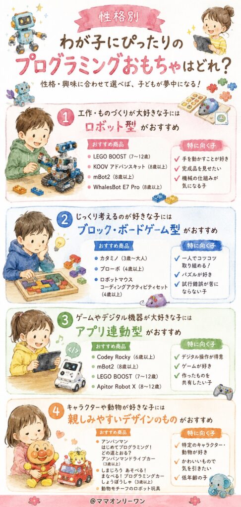 【性格別】わが子にぴったりのプログラミングおもちゃはどれ?