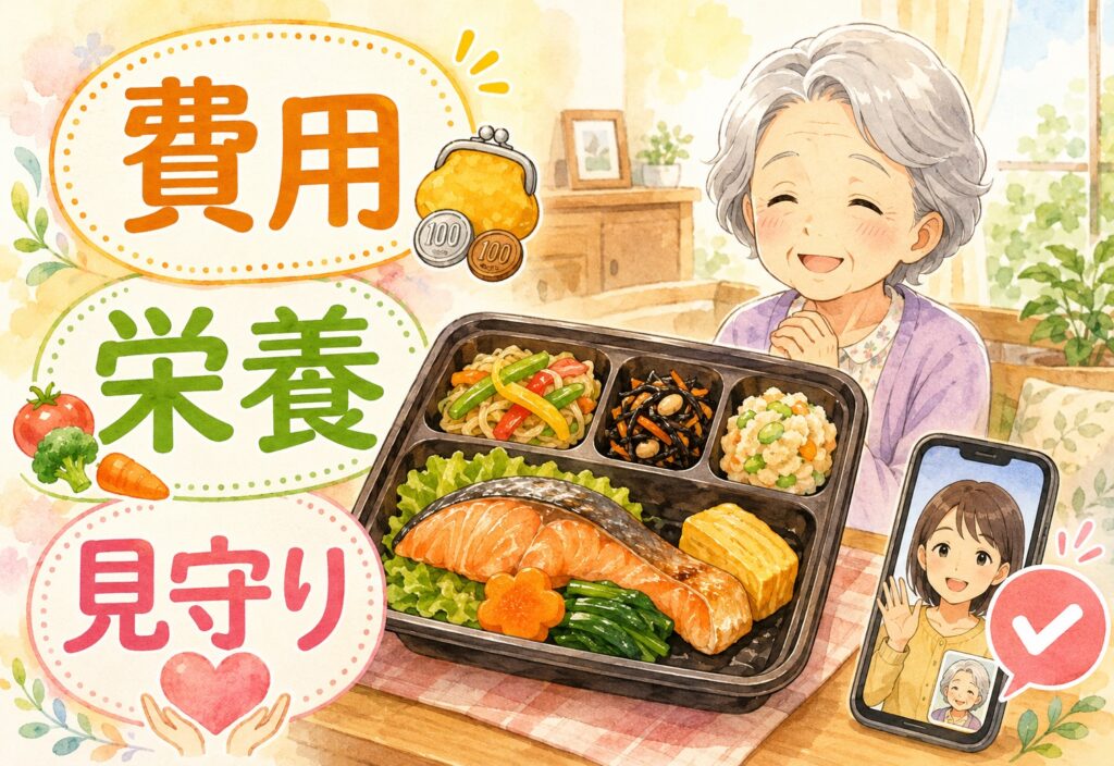 一人暮らし高齢者の食事宅配の選び方｜費用を抑えて栄養と見守りを両立するサービス比較