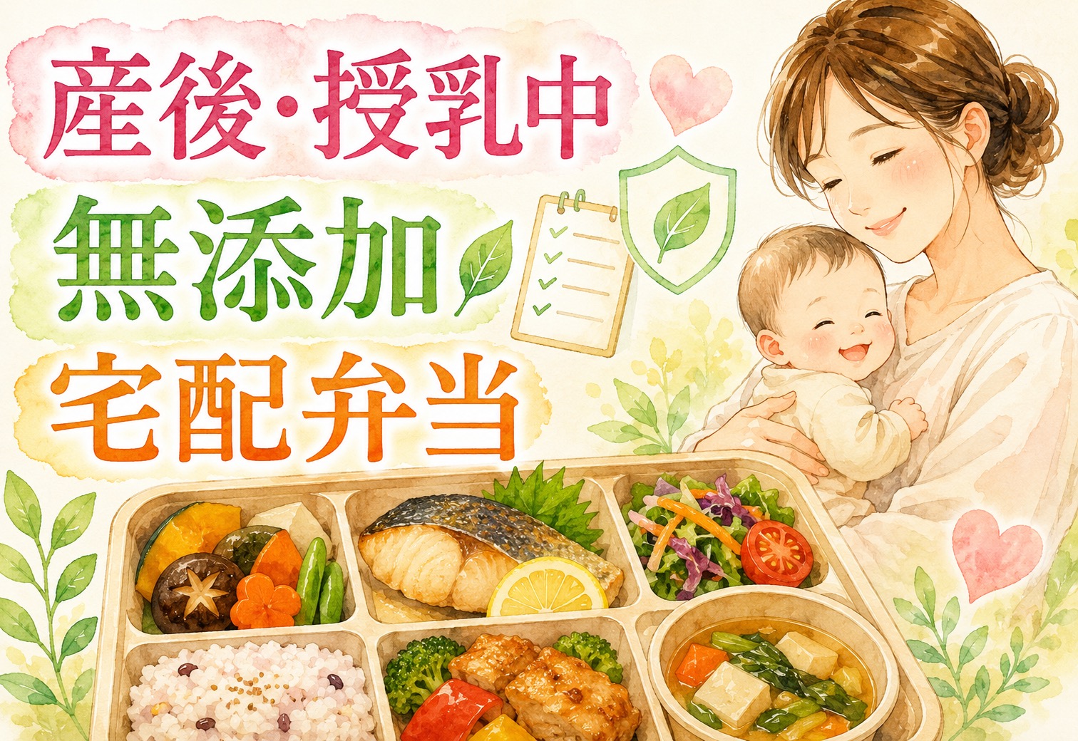 産後・授乳中ママが選ぶ無添加宅配弁当｜失敗しない選び方と体をいたわる5つのコツ