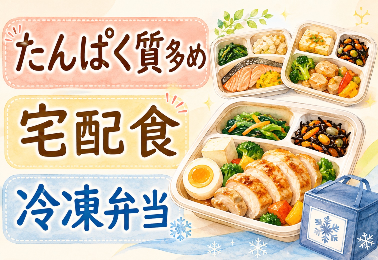 たんぱく質多めの宅配食おすすめ比較|飽きずに続けられるメニュー豊富な冷凍弁当の選び方