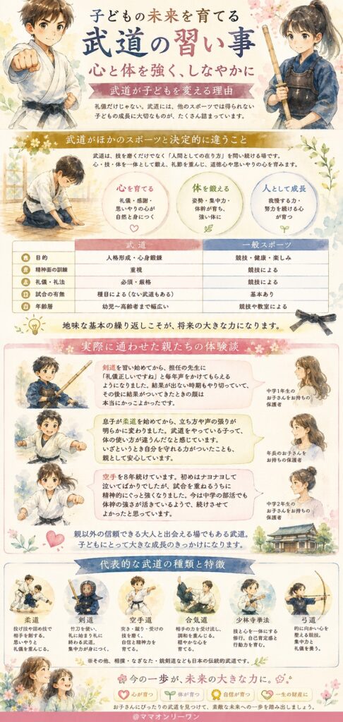 武道の習い事が子供の心と体を変える理由