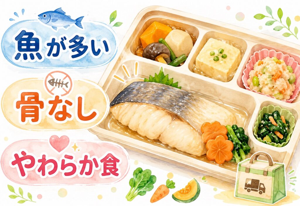 高齢者向け宅配弁当で魚が多いおすすめは？骨なし・やわらか食で食べやすさと栄養をまとめて確認