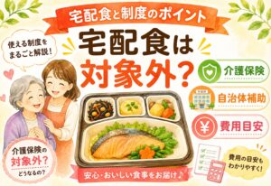 宅配食は介護保険の対象外?使える制度・自治体補助・費用の目安をまるごと解説