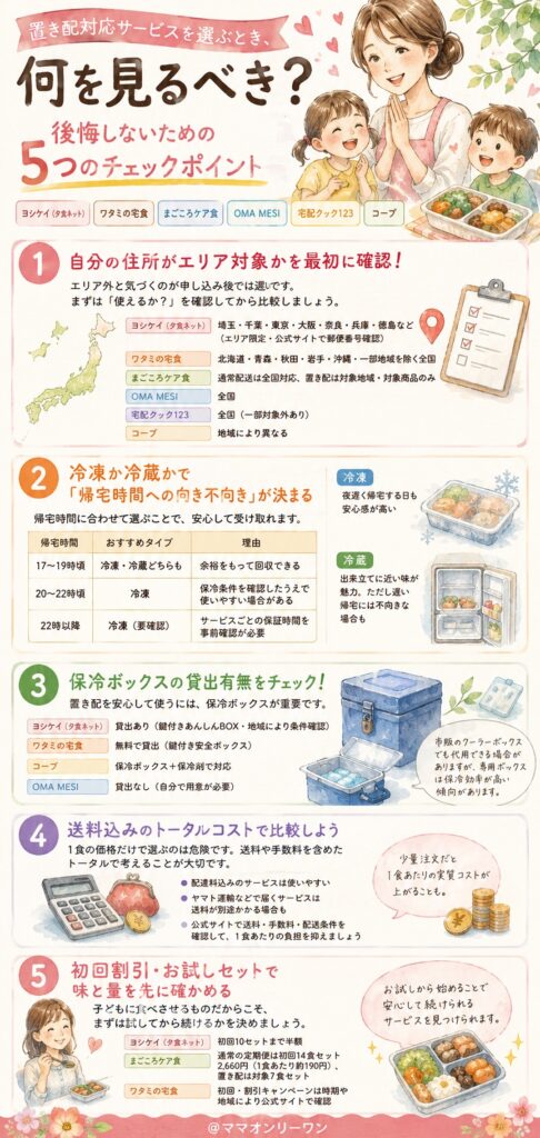 置き配対応サービスを選ぶとき、何を見るべき？