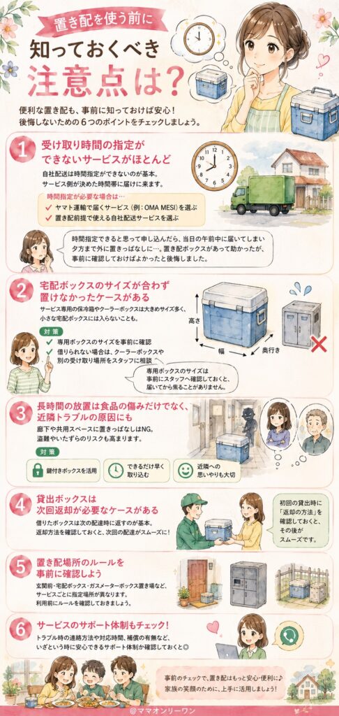 置き配を使う前に知っておくべき注意点は？
